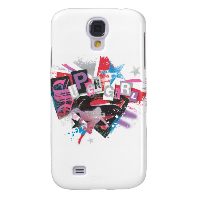 Supergirl Grunge Design Case-Mate Samsung Galaxy Hülle (Rückseite)
