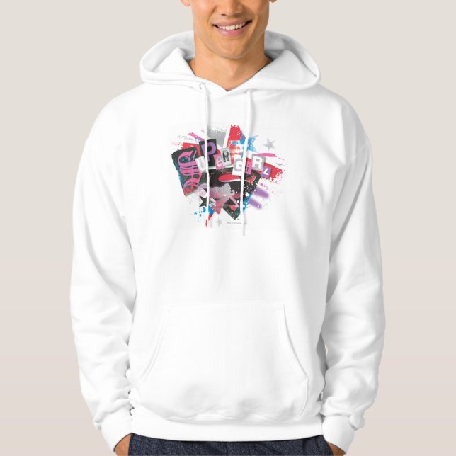Supergirl Grunge Design Hoodie (Vorderseite)