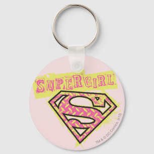 Supergirl Grunge Logo Pink Schlüsselanhänger