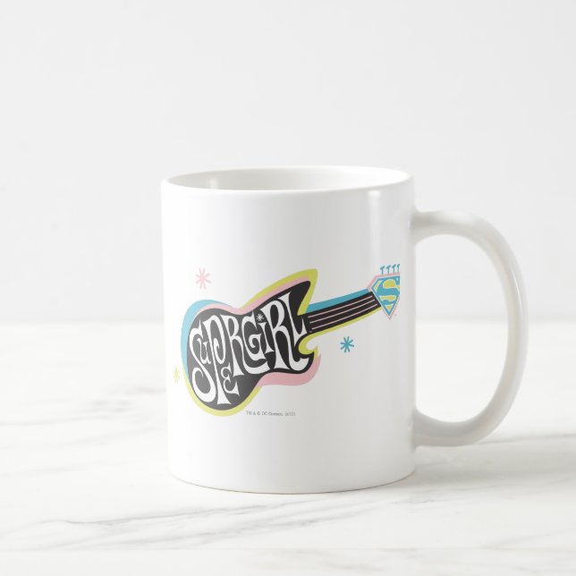 Supergirl Guitar Tasse (Rechts)