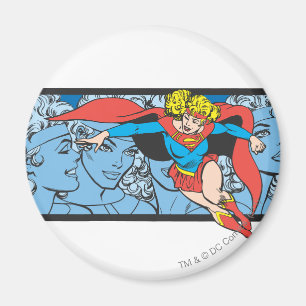 Supergirl Head Shots Magnet