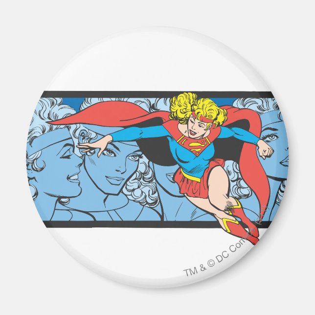 Supergirl Head Shots Magnet (Vorne)
