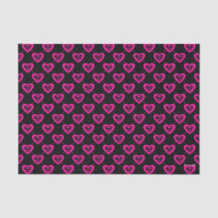 Supergirl Hearts Diagonal Pattern Seidenpapier