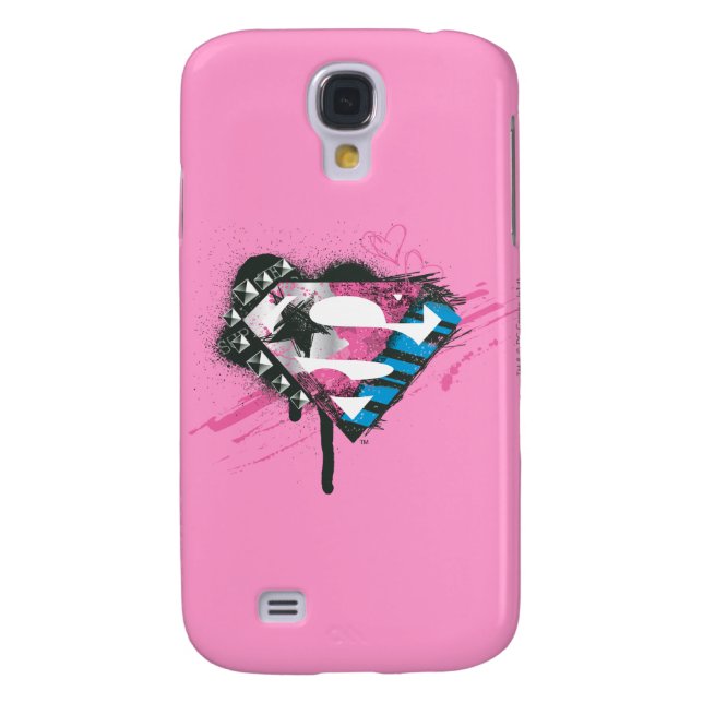 Supergirl Hearts Logo Case-Mate Samsung Galaxy Hülle (Rückseite)