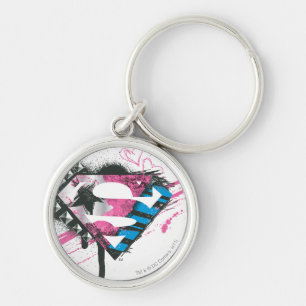Supergirl Hearts Logo Schlüsselanhänger