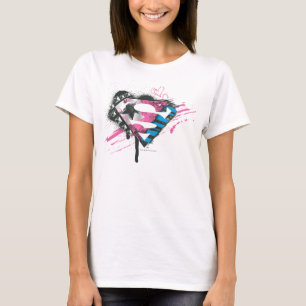 Supergirl Hearts Logo T-Shirt