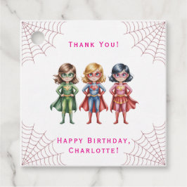 Supergirl Heroes Geburtstagsparty für Mädchen Dank Geschenkanhänger