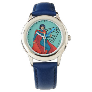 Supergirl Hovering in Blue Anzug Armbanduhr