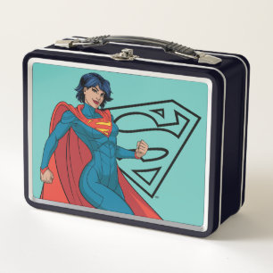 Supergirl Hovering in Blue Anzug Metall Brotdose