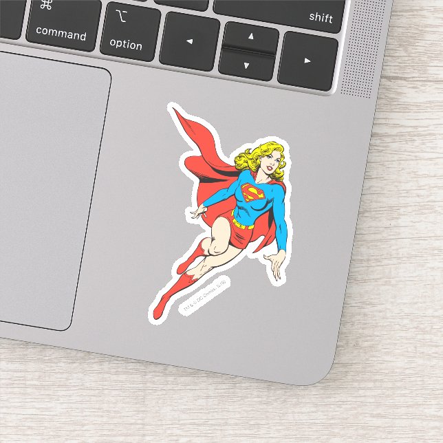Supergirl in Bewegung Aufkleber (Detail)
