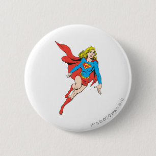 Supergirl in Bewegung Button