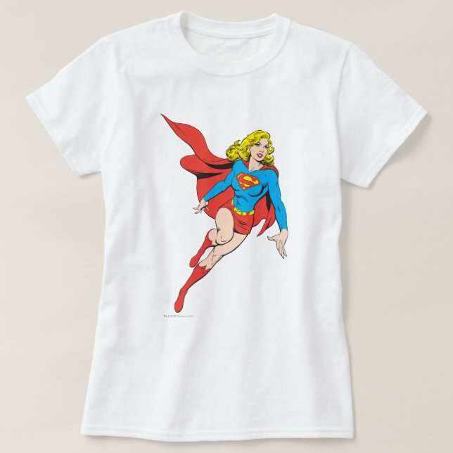 Supergirl in Bewegung T-Shirt (Design vorne)