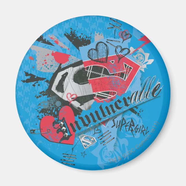 Supergirl Invulverletzable Magnet (Vorne)