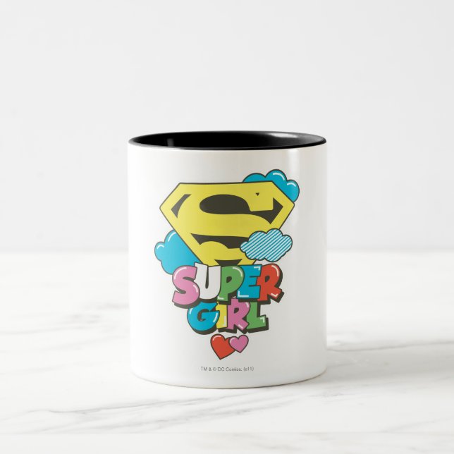 Supergirl J-Pop 5 Zweifarbige Tasse (Mittel)