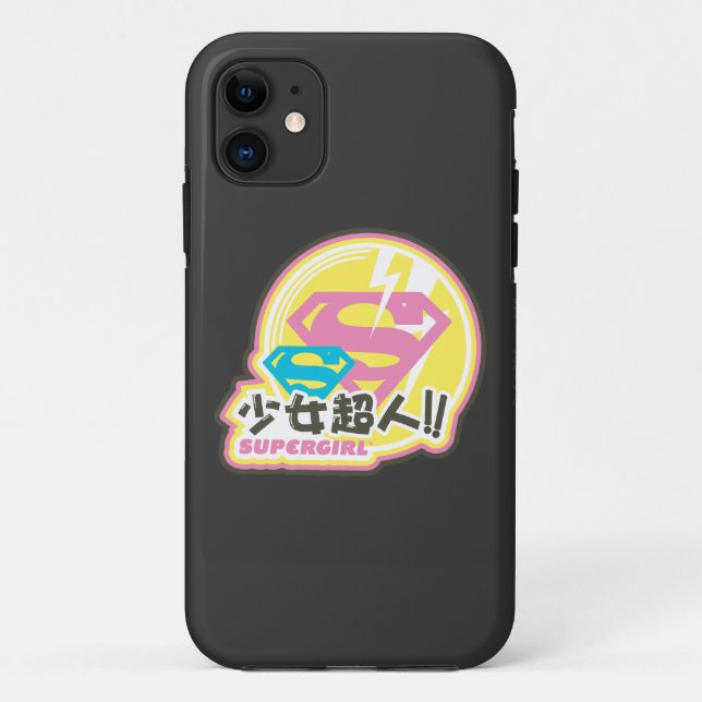 Supergirl J-Pop 8 Case-Mate iPhone Hülle (Rückseite)