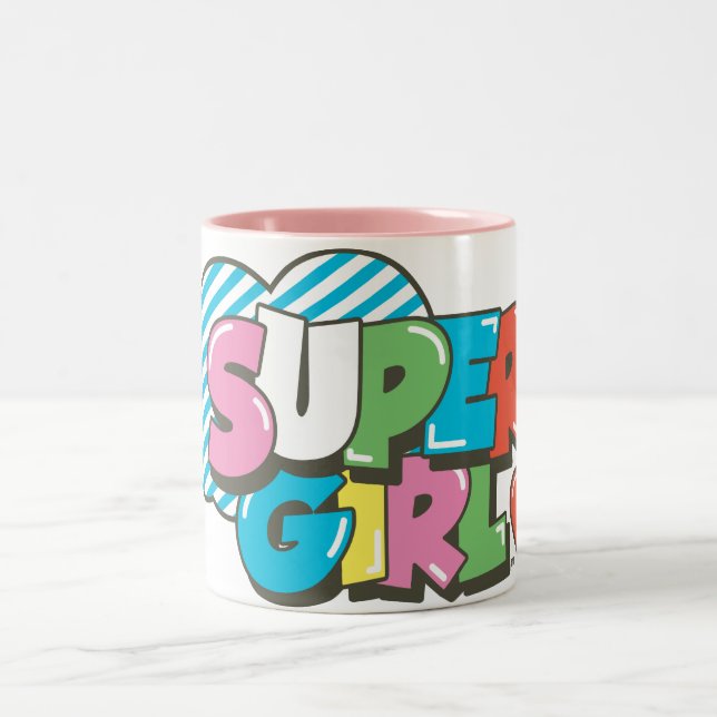Supergirl J-Pop 9 Zweifarbige Tasse (Mittel)