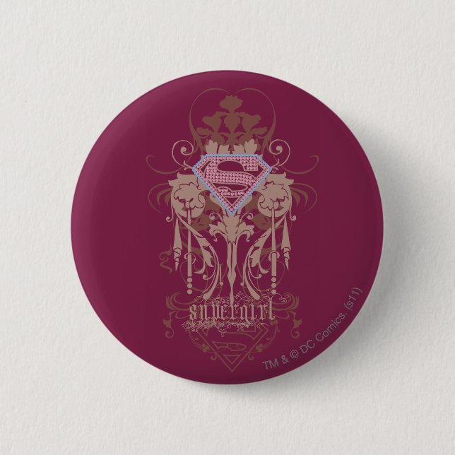 Supergirl Jewel Logo Button (Vorderseite)