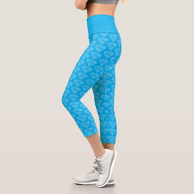 Supergirl Kontur S-Shield Capri Leggings (Links)