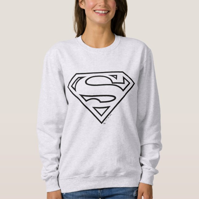 Supergirl Kontur S-Shield Sweatshirt (Vorderseite)