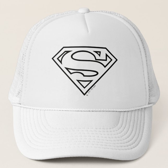 Supergirl Kontur S-Shield Truckerkappe (Vorderseite)