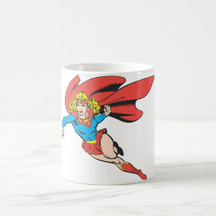 Supergirl Leaps and Punches Tasse