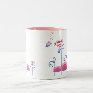 Supergirl Liebe Bee Zweifarbige Tasse