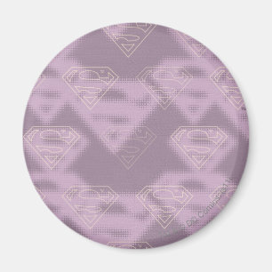 Supergirl-Lila-Halftone-Logo Magnet