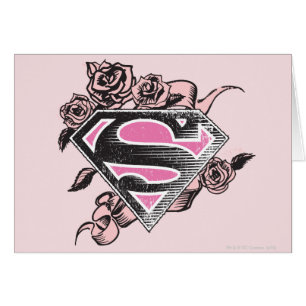 Supergirl-Logo mit Rose