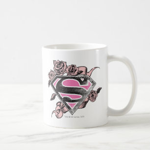 Supergirl-Logo mit Rose Kaffeetasse