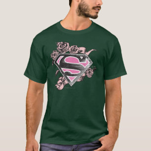 Supergirl Logo mit Rosen T-Shirt