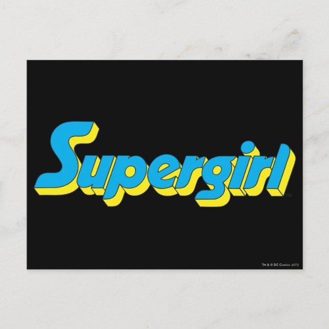 Supergirl-Logo Postkarte (Vorderseite)