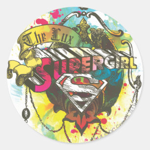 Supergirl-Logo Runder Aufkleber