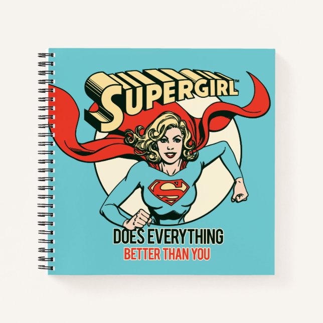 Supergirl macht alles besser als du notizbuch (Vorderseite)