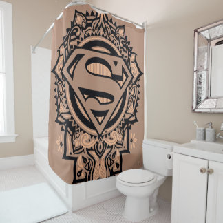 Supergirl Mandala Graphic Duschvorhang