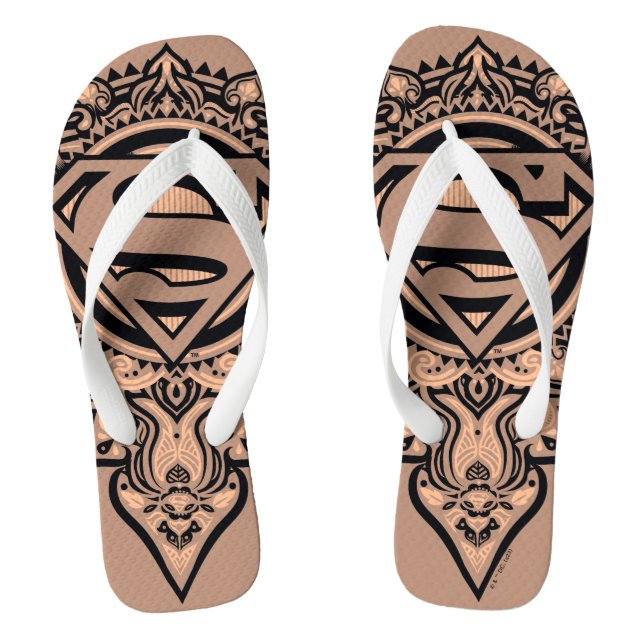 Supergirl Mandala Graphic Flip Flops (Fußbett)
