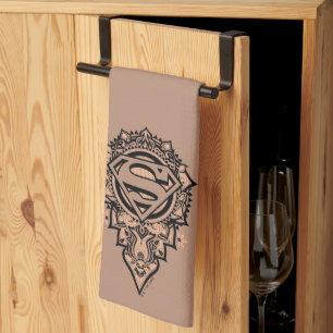 Supergirl Mandala Graphic Geschirrtuch