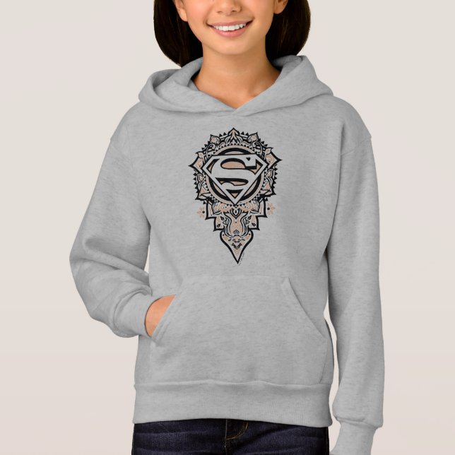 Supergirl Mandala Graphic Hoodie (Vorderseite)