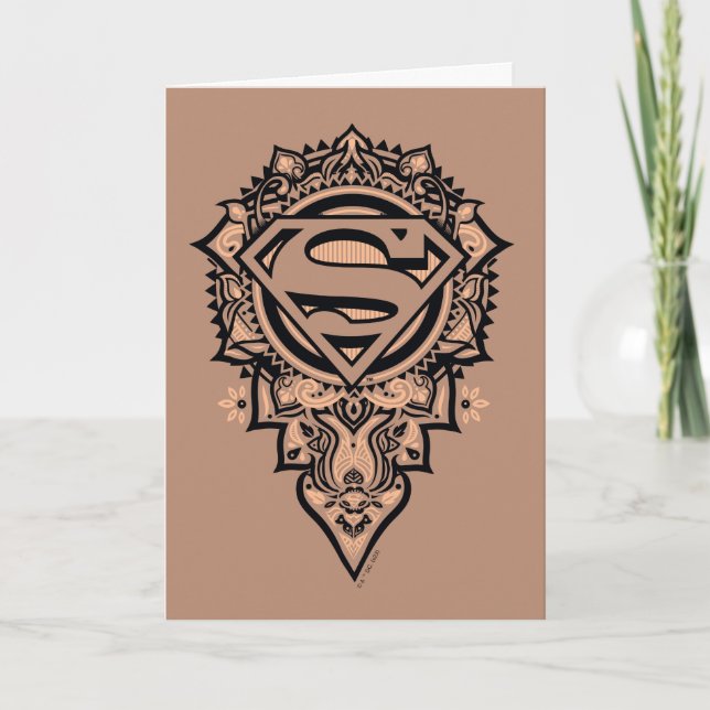 Supergirl Mandala Graphic Karte (Vorderseite)