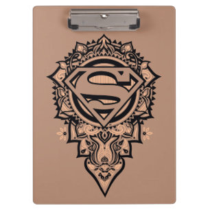 Supergirl Mandala Graphic Klemmbrett