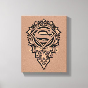 Supergirl Mandala Graphic Leinwanddruck