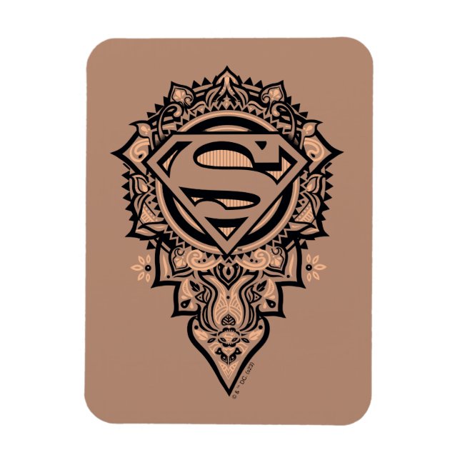 Supergirl Mandala Graphic Magnet (Vertikal)