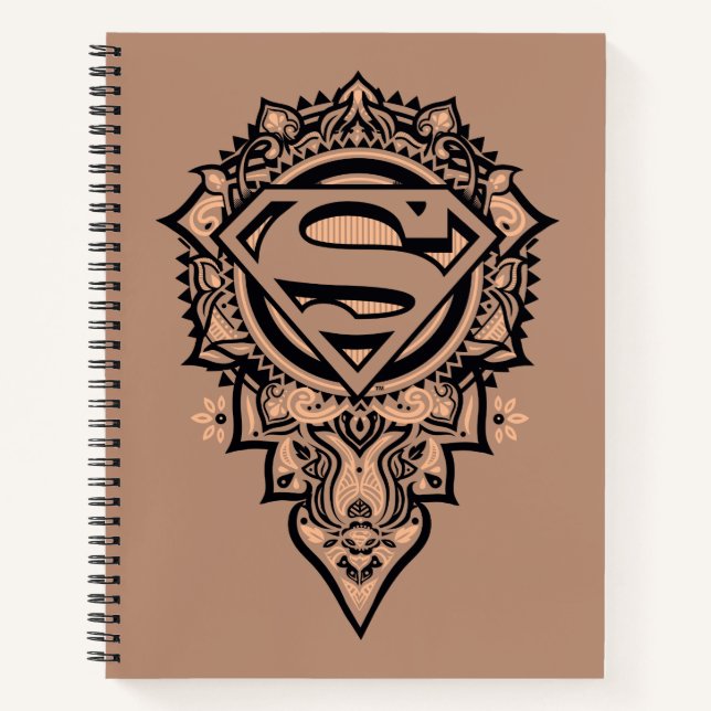 Supergirl Mandala Graphic Notizbuch (Vorderseite)