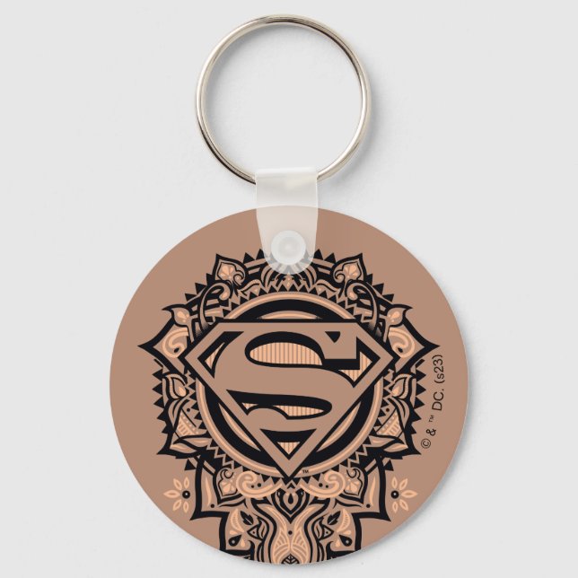 Supergirl Mandala Graphic Schlüsselanhänger (Vorderseite)