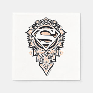 Supergirl Mandala Graphic Serviette