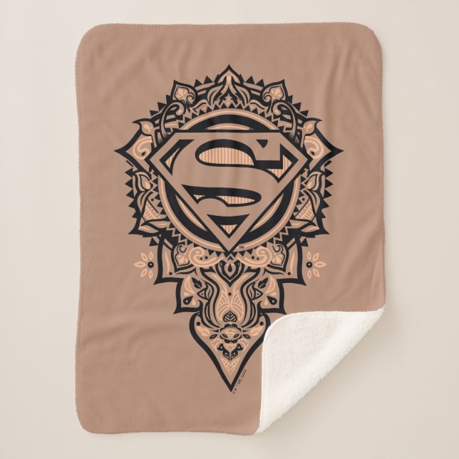 Supergirl Mandala Graphic Sherpadecke (Vorderseite)
