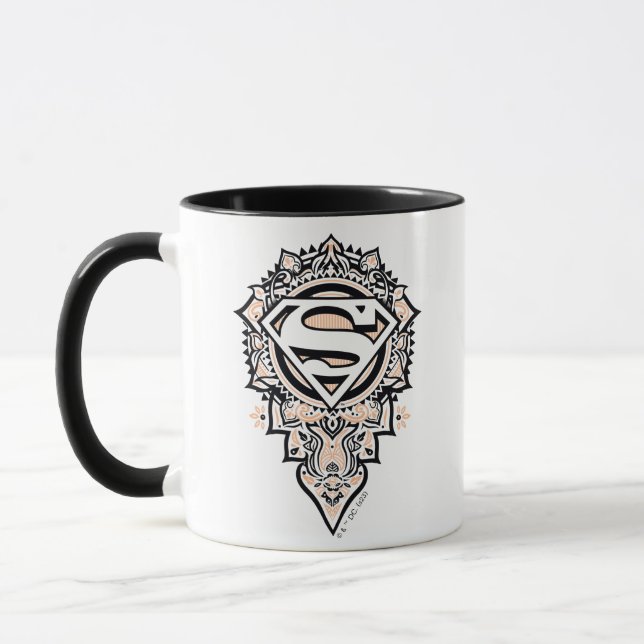 Supergirl Mandala Graphic Tasse (Links)
