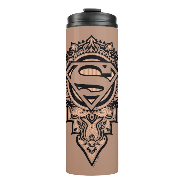 Supergirl Mandala Graphic Thermosbecher (Vorderseite)