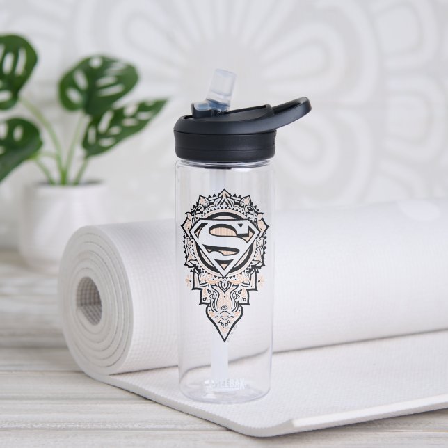 Supergirl Mandala Graphic Trinkflasche (Yoga)