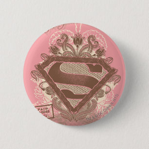 Supergirl Metropolis Ballet Pink Button