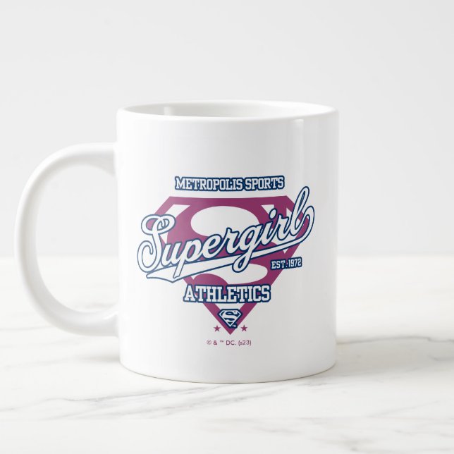 Supergirl Metropolis Sportathletik Grafik Jumbo-Tasse (Links)